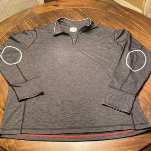 Mens Daniel Cremieux Performance Zip Pullover Grey 2X